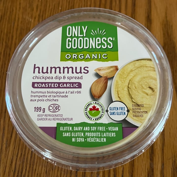 Only Goodness Organic Hummus Roasted Garlic Review abillion