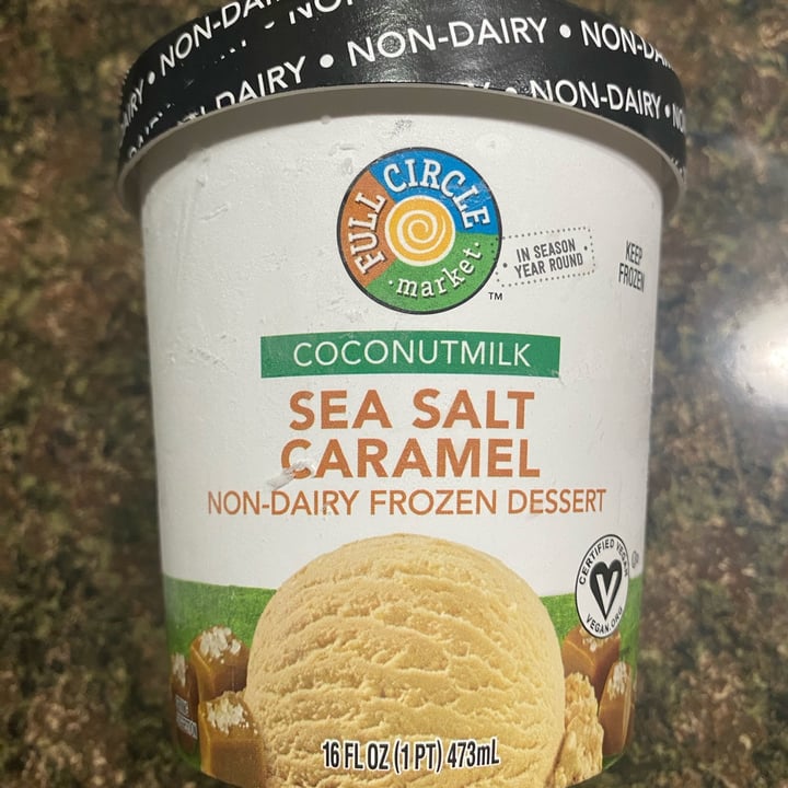 photo of Full Circle Market Sea Salt Caramel Non-Dairy Frozen Dessert (Coconut Milk) shared by @spookyfoodie on  10 Feb 2023 - review