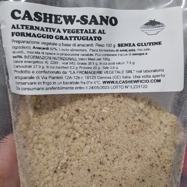 photo of Il CashewFicio Alternativ a vegetale al Formaggio Grattugiato shared by @sillu207 on  01 Feb 2023 - review