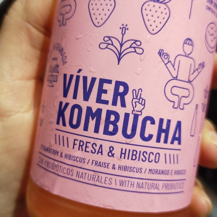 photo of Viver kombucha Kombucha de fresa e hibisco shared by @perrakanimalia on  19 Jul 2023 - review