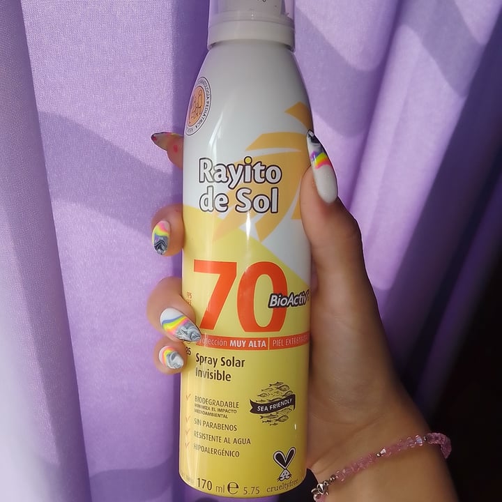photo of Rayito de Sol Aerosol protector 70 shared by @mayyani on  21 Jan 2023 - review