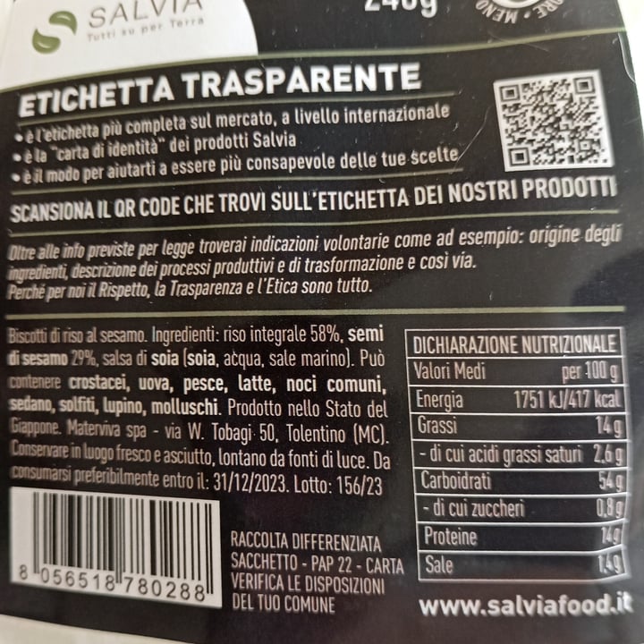 photo of Salvia Salatini Di Riso Al Sesamo Nero shared by @paola61 on  24 Jul 2023 - review