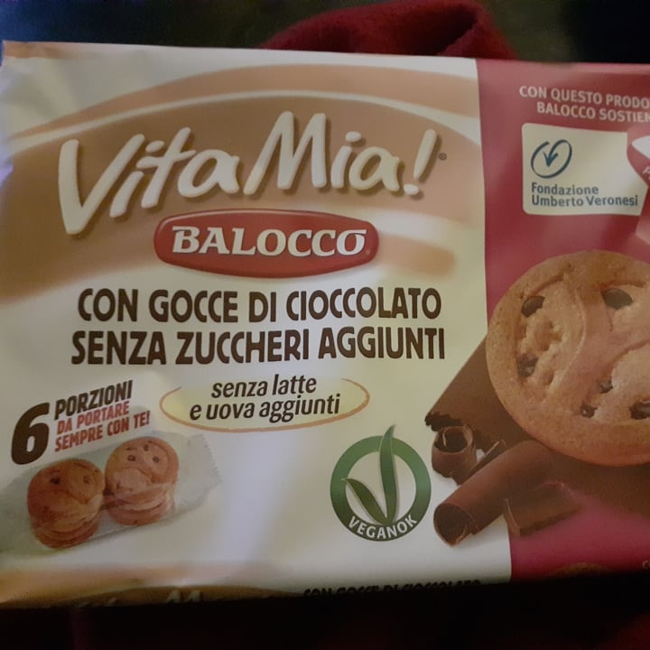 photo of Balocco Balocco Biscotti Con Gocce Di Cioccolato shared by @pigronavegana on  26 Jan 2023 - review
