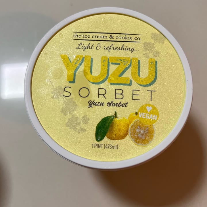 photo of The Ice Cream & Cookie Co Yuzu Sorbet shared by @skootykoots on  14 Jul 2023 - review