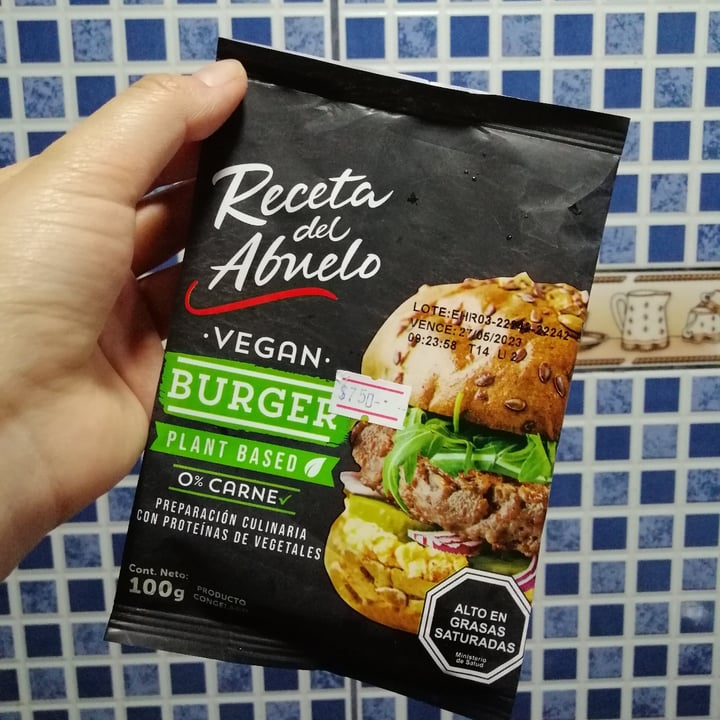 photo of Receta del abuelo Vegan Burger Plant Based shared by @carenfg on  18 Jun 2023 - review