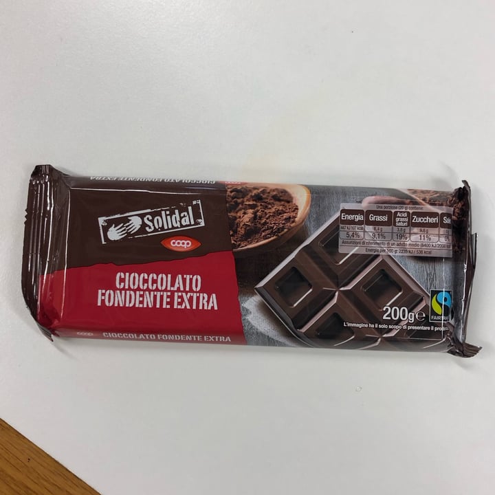 photo of Solidal coop Cioccolato Fondente Extra  shared by @alicebveg on  03 Apr 2023 - review