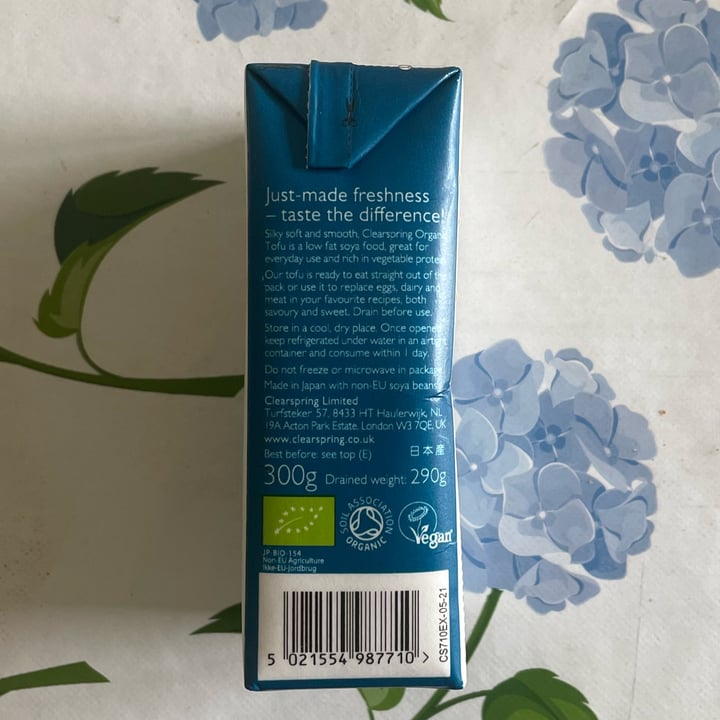 photo of Clearspring Organic Tofu Silken & Smooth shared by @akob98 on  24 Mar 2023 - review