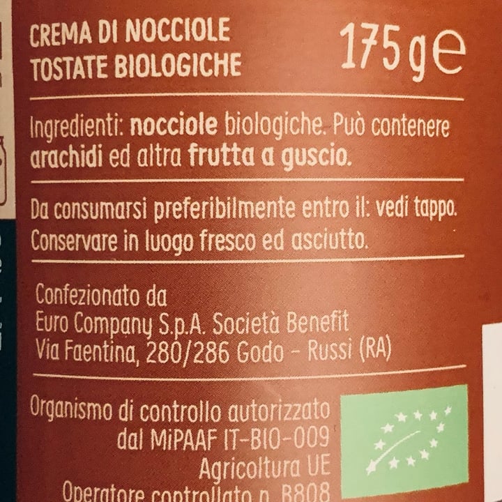photo of Eurocompany 100% crema di nocciole shared by @calcabrina on  06 Feb 2023 - review