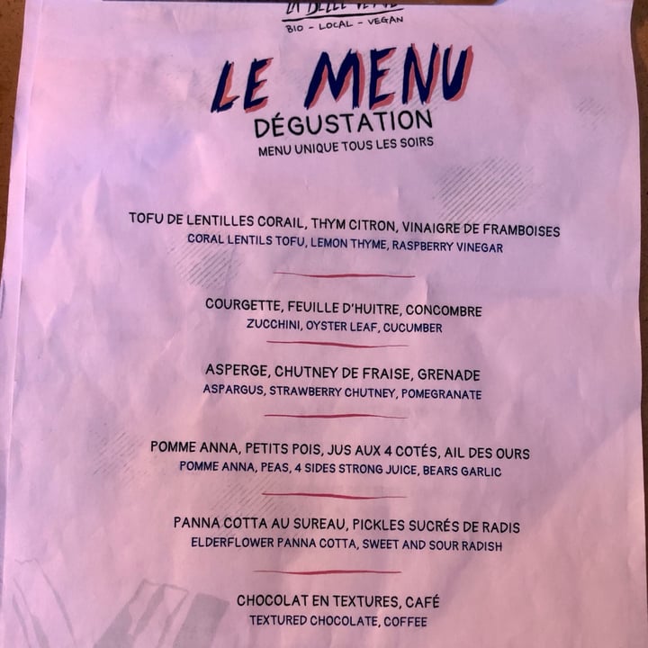 photo of La Belle Verte Le Menu Dégustation shared by @psfrancesca on  07 Jun 2023 - review