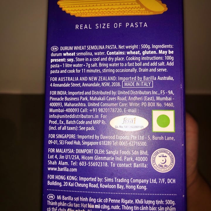 photo of Barilla Penne Rigate n° 73 shared by @kj302879 on  28 Jan 2023 - review