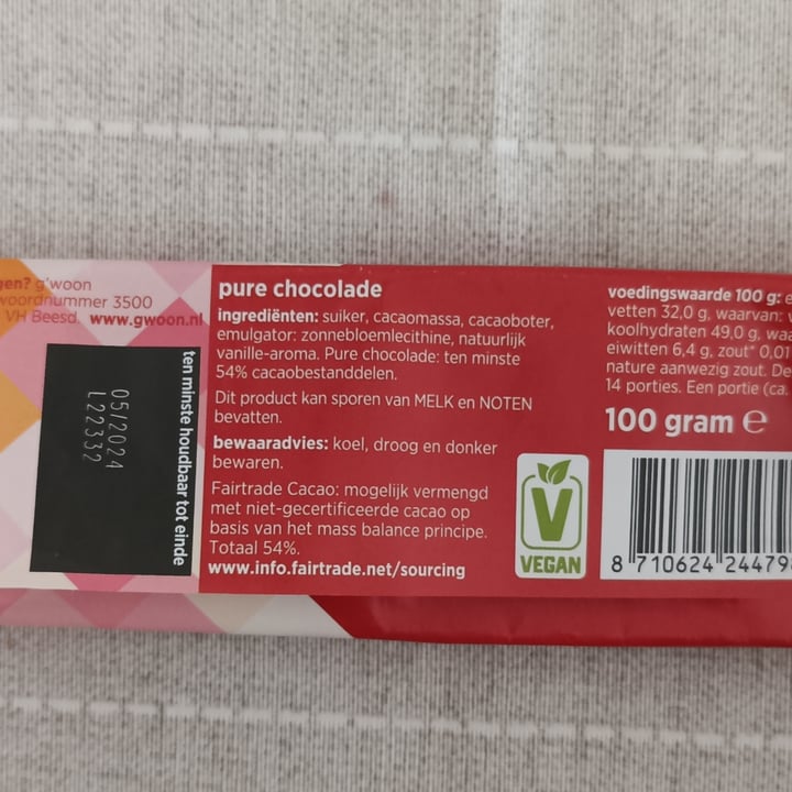 photo of G’woon pure chocolade shared by @alineok on  09 Apr 2023 - review