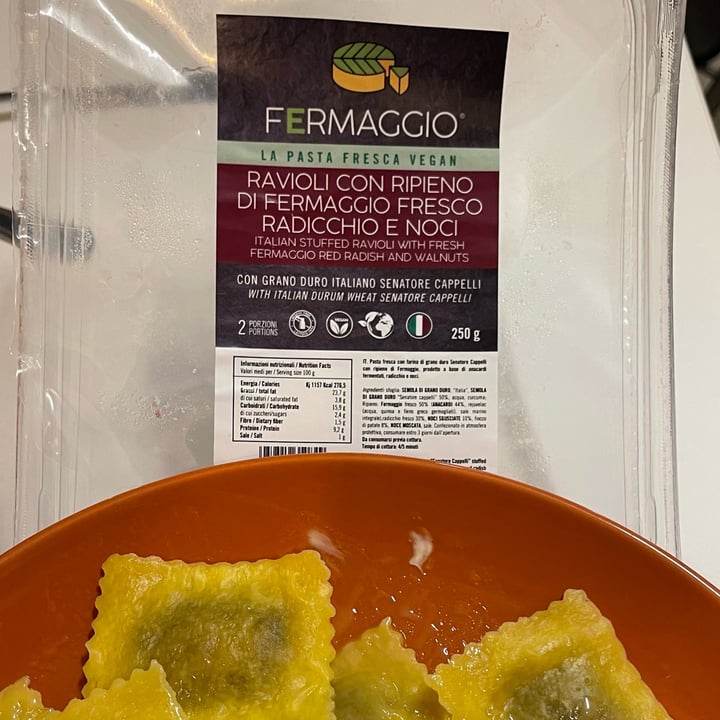 photo of Fermaggio Ravioli con ripieno di Fermaggio fresco radicchio e noci shared by @francescalattanzi on  23 Mar 2023 - review