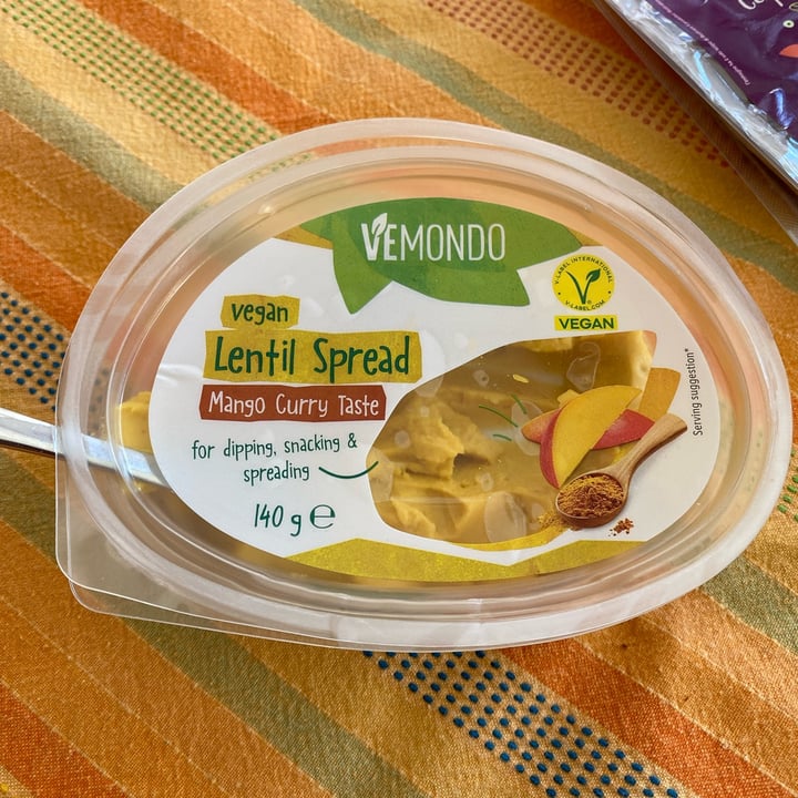 photo of Vemondo vegan Lentil Spread Mango And Curry shared by @verina on  06 Aug 2023 - review