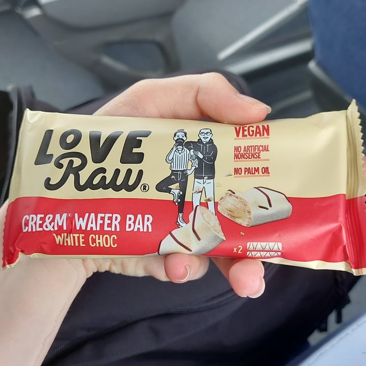 photo of LoveRaw cream cream wafer bar white choc shared by @frendssnotfood on  08 May 2023 - review