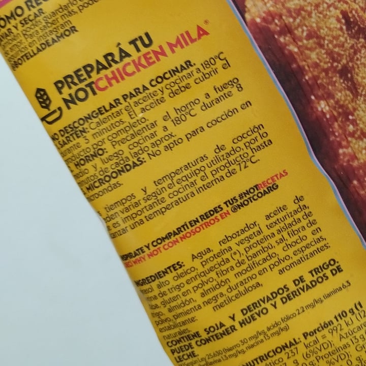 photo of NotCo Not Chicken Mila shared by @veganx on  02 May 2023 - review