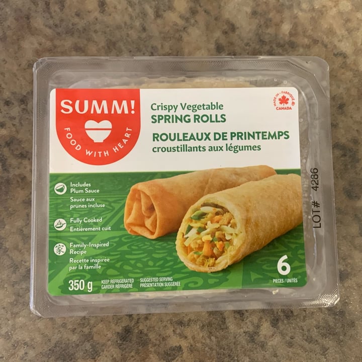 photo of Summ! Crispy Vegetable Spring Rolls shared by @louisg on  13 Mar 2023 - review