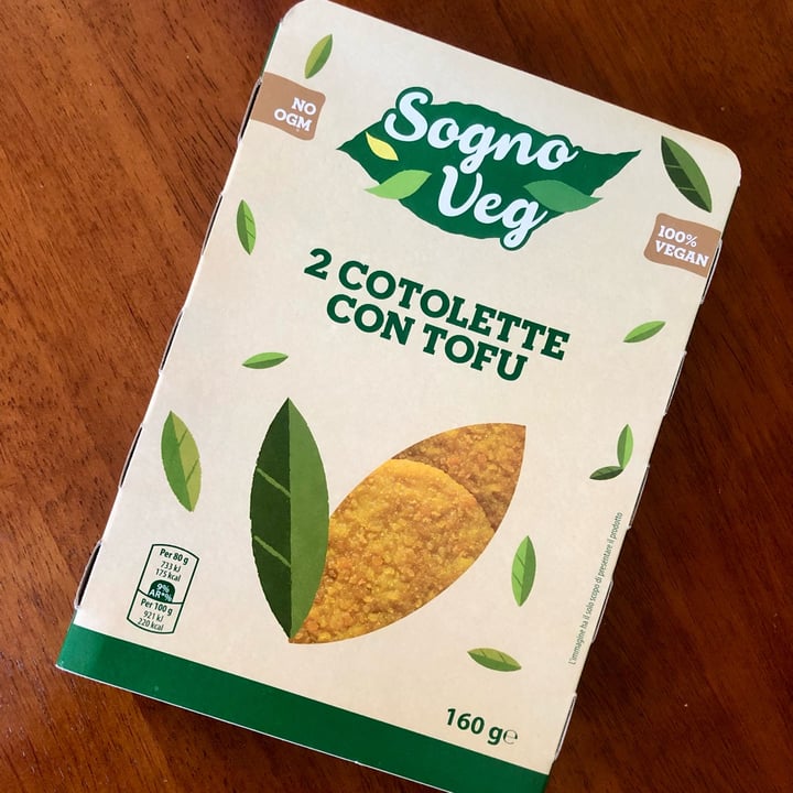 photo of Sogno veg 2 Cotolette Con Tofu shared by @psfrancesca on  08 Feb 2023 - review