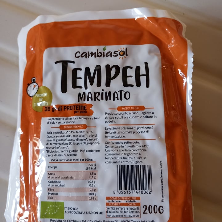 photo of Cambiasol tempeh marinato tamari giapponese ed erbe mediterranee shared by @adeco on  28 Apr 2023 - review