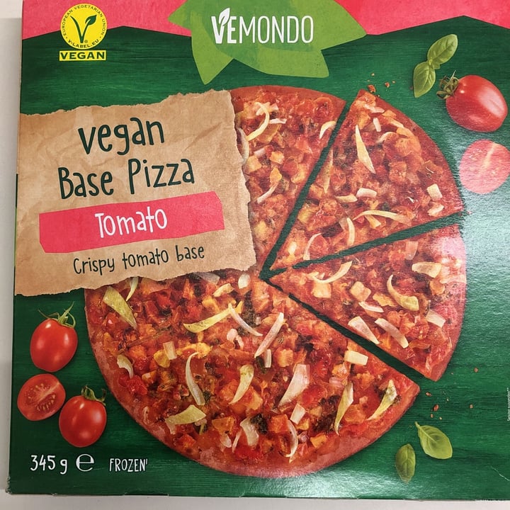 photo of Vemondo vegan base pizza tomato shared by @orso on  23 Feb 2023 - review