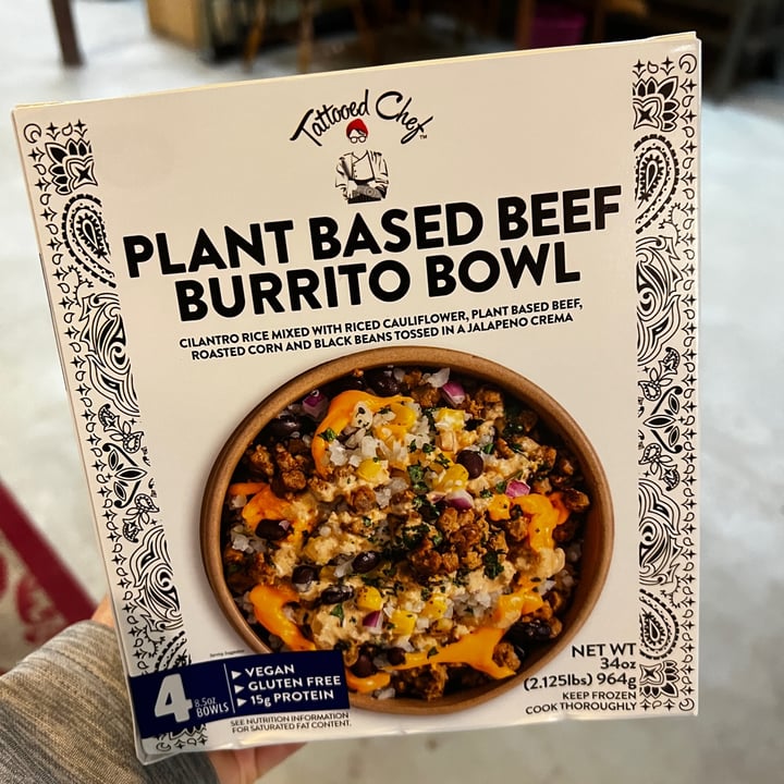 photo of Tattooed Chef Plant Based Beef Burrito Bowl shared by @danidarling06 on  28 Mar 2023 - review