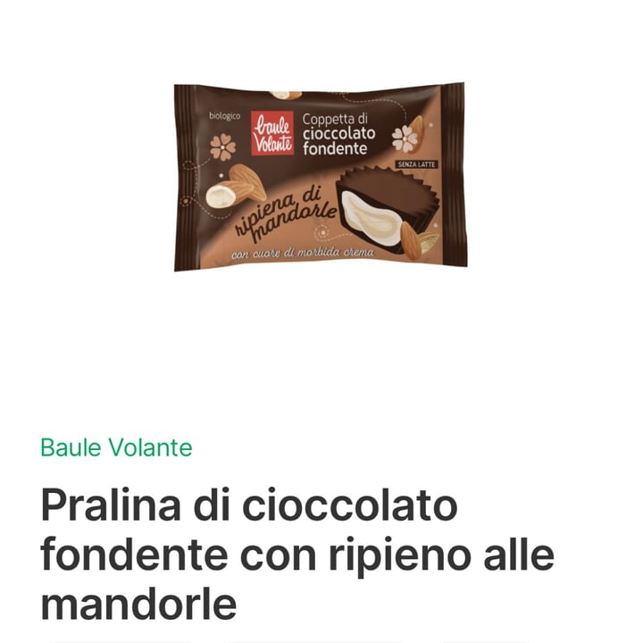 photo of Baule volante Coppetta al cioccolato fondente mandorle shared by @elisatosi on  08 Jan 2023 - review