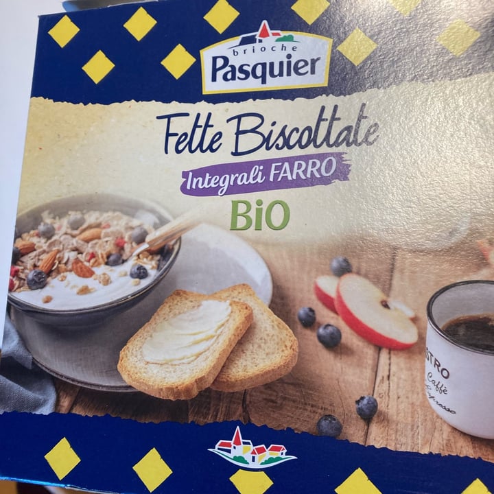 photo of Pasquier fette biscottate integrali FARRO shared by @tittiveg on  01 Jan 2023 - review