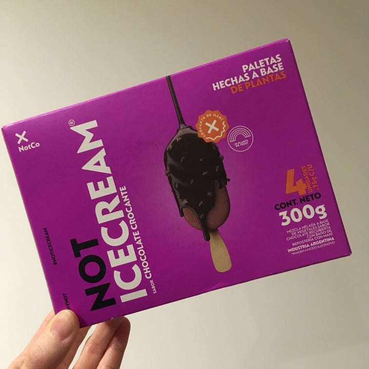 photo of NotCo Not Ice Cream Paleta Crocante Chocolate shared by @lix on  24 Jun 2023 - review
