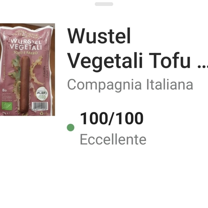 photo of Compagnia Italiana Wurstel vegetali shared by @gigiavegan on  09 Apr 2023 - review