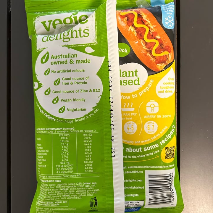 photo of Vegie Delights Hot dog shared by @keilayoshida on  23 Apr 2023 - review