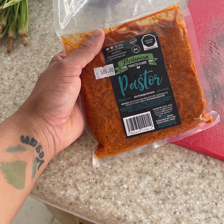 photo of Poderosa Productos Veganos Pastor shared by @veganads on  12 Aug 2023 - review