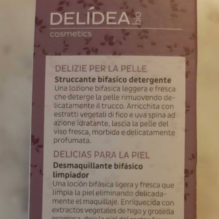 photo of Delídea bio cosmetics struccante bifasico detergente shared by @gaiaa on  15 Jan 2023 - review