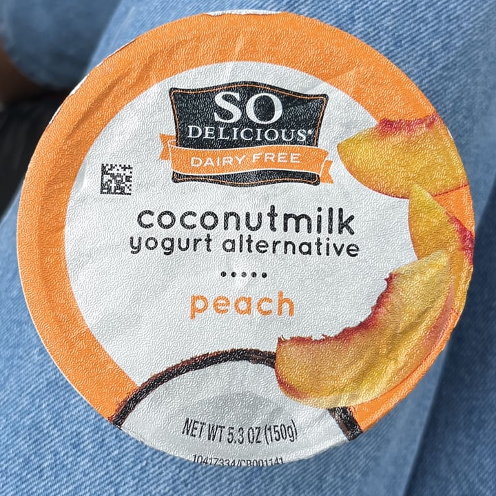 photo of So Delicious Dairy Free Coconut milk yogurt Peach shared by @allcowsfeelpaingoveg on  13 Jan 2023 - review