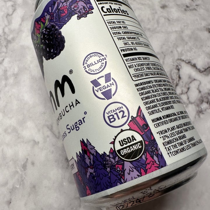 photo of Humm Kombucha Blackberry shared by @berryveganplanet on  05 Apr 2023 - review