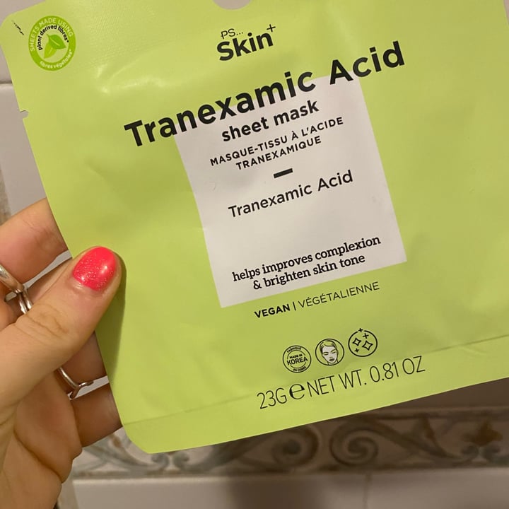 photo of PS... sheet mask tranexamic acid shared by @-niki- on  22 Jan 2023 - review