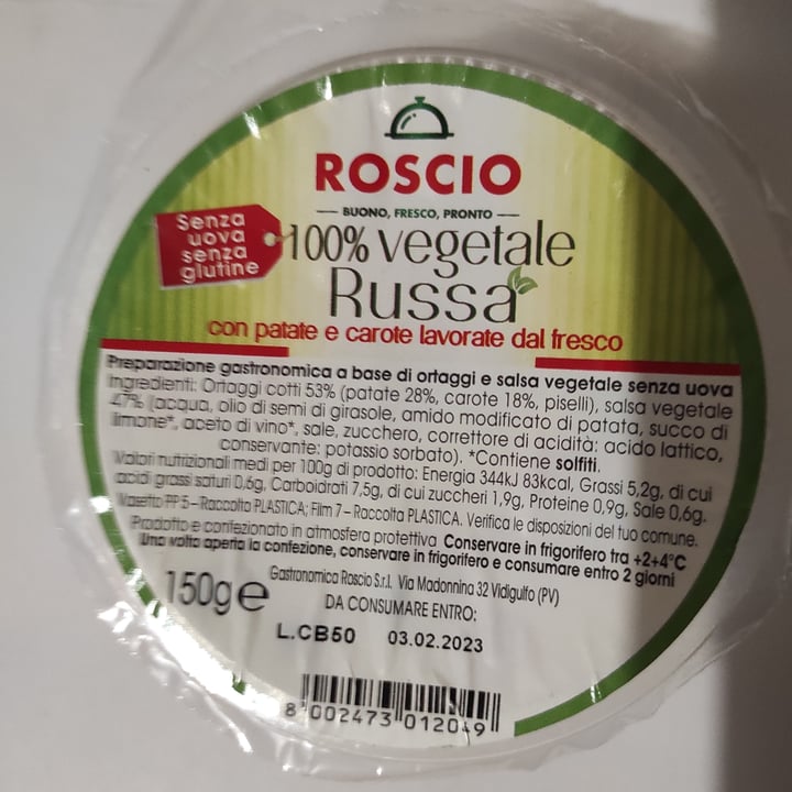 photo of Insalata russa Roscio Insalata Russa Roscio shared by @norissa on  01 Jan 2023 - review