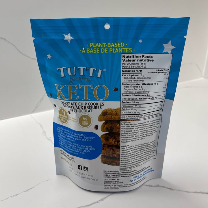 photo of Tutti Keto Chocolate Chip Cookies shared by @danielpgerald on  27 Mar 2023 - review