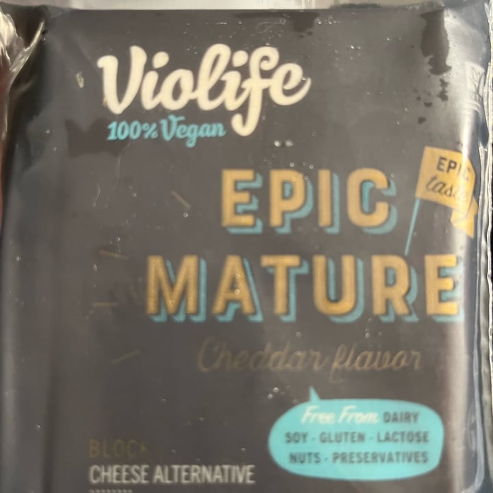 photo of Violife Epic Mature Cheddar Block shared by @vegangma on  09 Mar 2023 - review