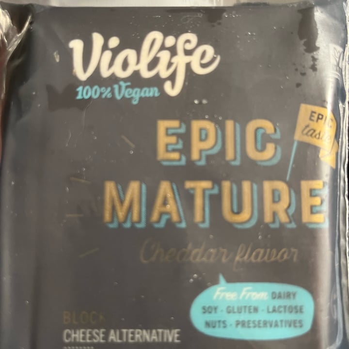 photo of Violife Epic Mature Cheddar Flavour Block shared by @vegangma on  09 Mar 2023 - review