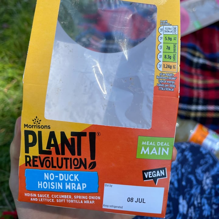 photo of Plant Revolution no-duck hoisin wrap shared by @beefriendlyvegan on  07 Jul 2023 - review