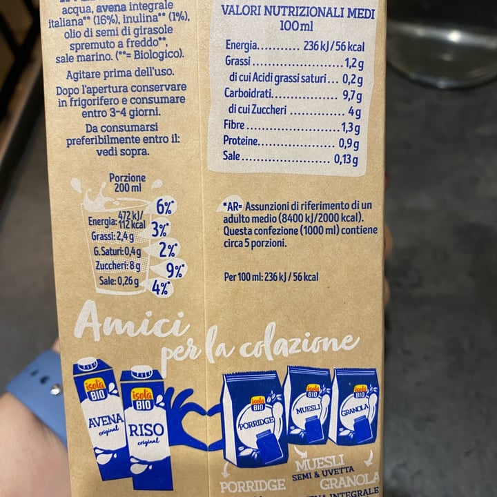 photo of Isola bio Latte avena integrale shared by @elisadm on  18 Mar 2023 - review