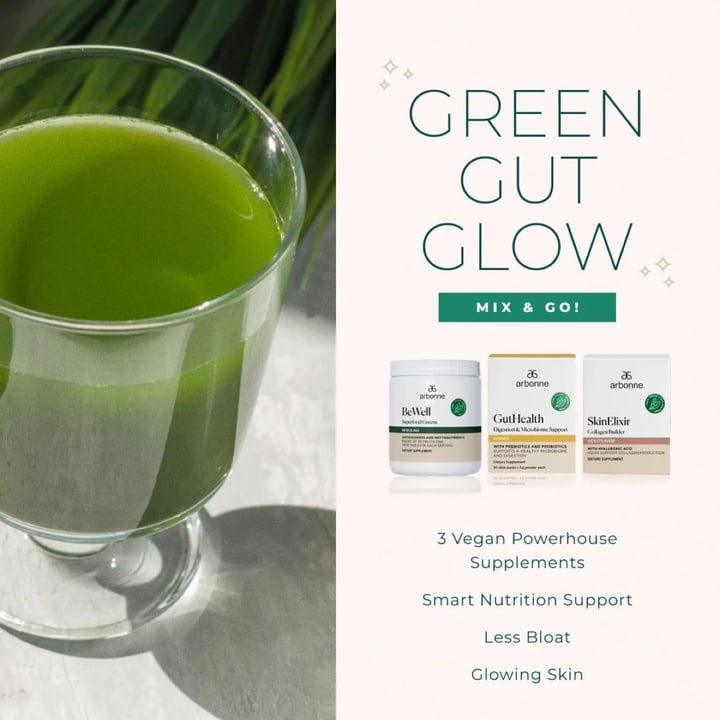 photo of Arbonne Green Gut Glow shared by @theartofwinning on  11 Mar 2023 - review