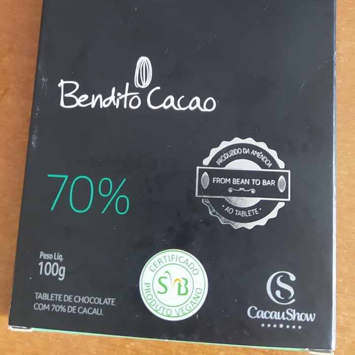 photo of Chocolate 70% Cacau Show Chocolate 70% shared by @danizata on  24 Jan 2023 - review