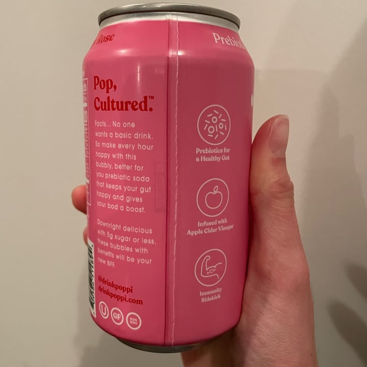 photo of Poppi Raspberry Rose Soda shared by @claudiad on  23 Dec 2022 - review