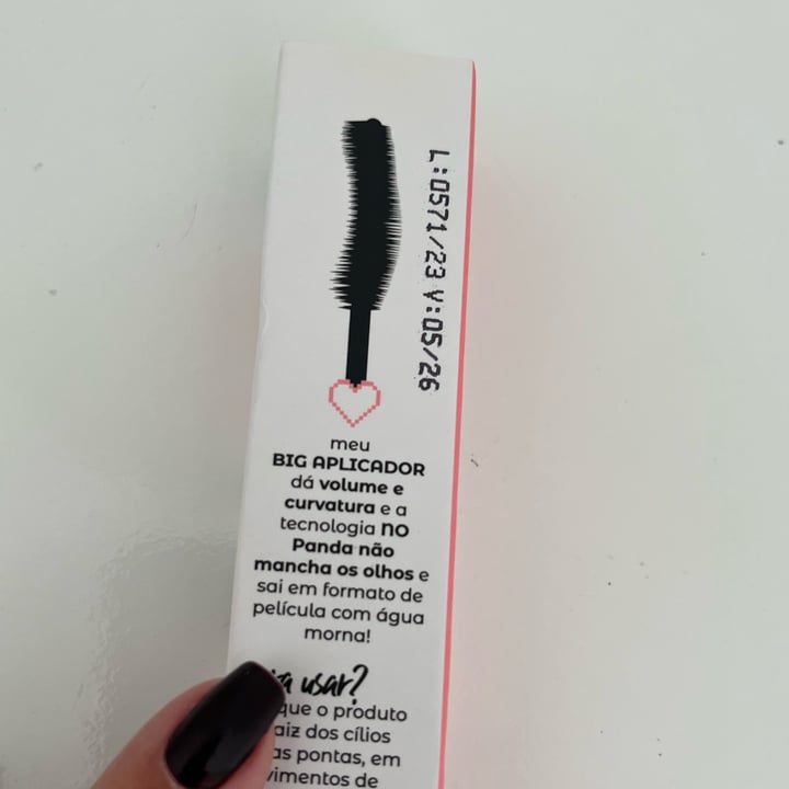 photo of Vizzela Cosméticos Big No Panda shared by @debhvt on  10 Aug 2023 - review