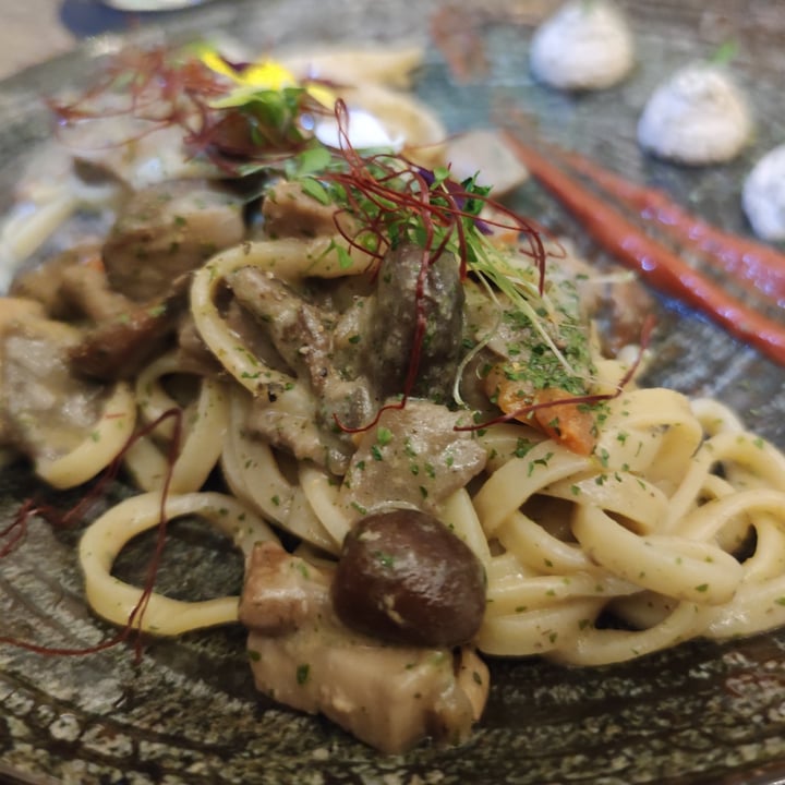 photo of aTipico Tagliatelle Con Funghi E Ricotta Di Mandorle shared by @giorginaveg on  25 May 2023 - review