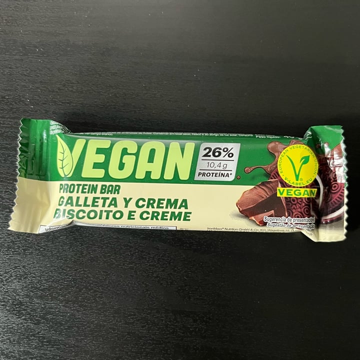 photo of Vegan Barrita de Proteína Cookies & Cream shared by @javice on  20 May 2023 - review
