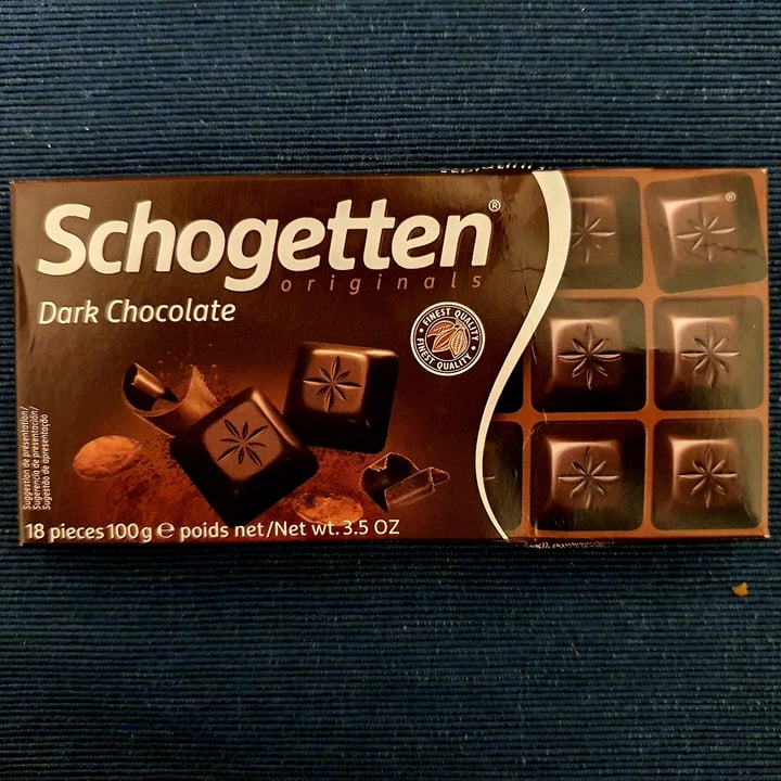 photo of Schogetten dark chocolate shared by @domingasvegan on  01 May 2023 - review