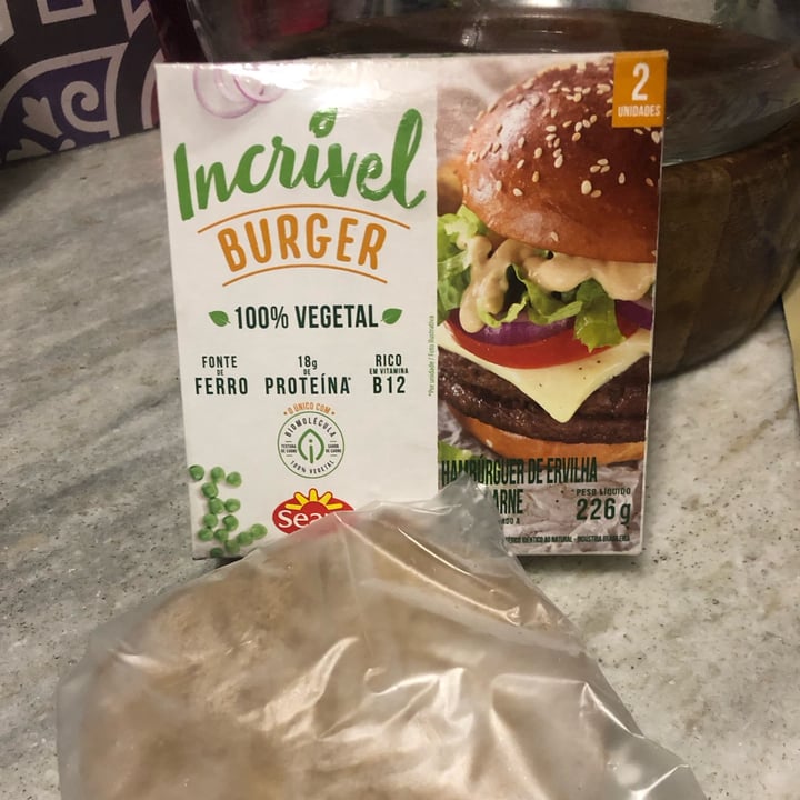 photo of Incrível - Seara Burger 100% Vegetal shared by @glauciaboner on  06 Apr 2023 - review