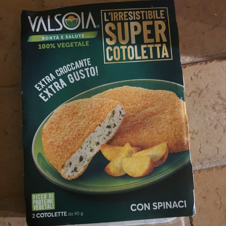 photo of Valsoia L’irresistibile Super Cotoletta con Spinaci shared by @269vegan269 on  14 Jul 2023 - review