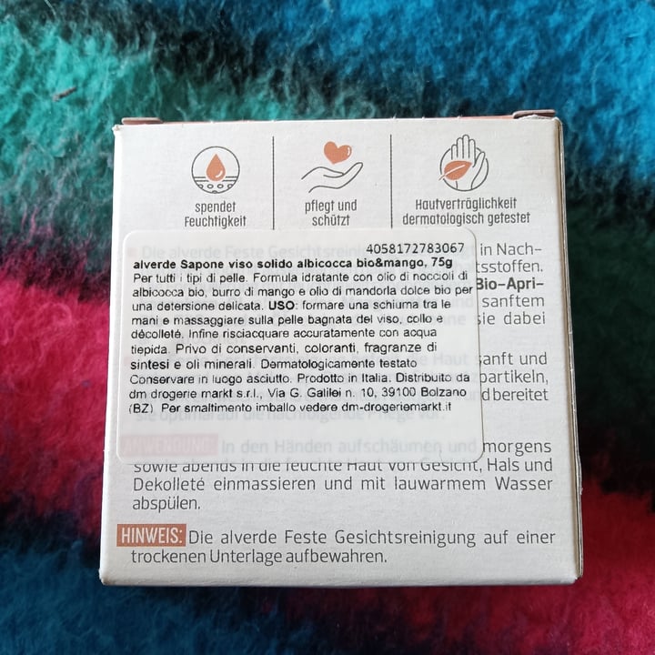 photo of Alverde Naturkosmetik detergente solido albicocca e mango shared by @artemisianera on  01 Jun 2023 - review